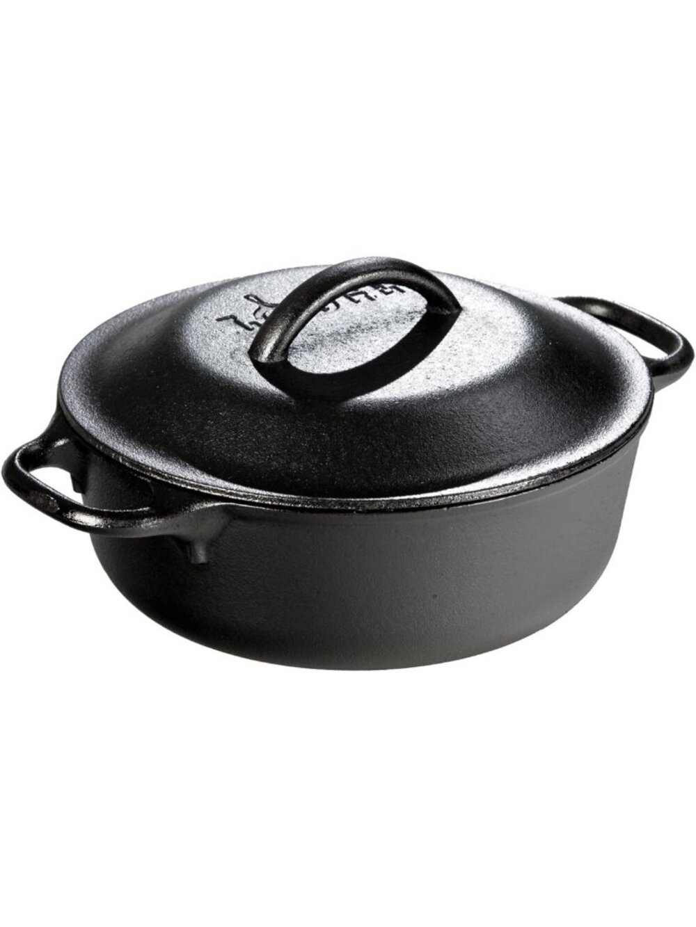 2 Quart Cast Iron Dutch Oven with Loop Handle - Oven-Safe Cookware Essential